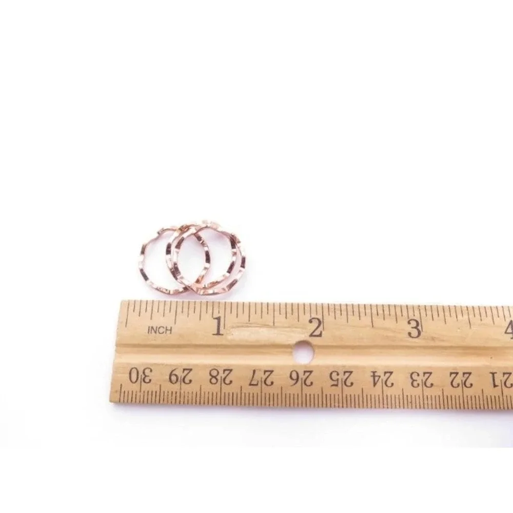 Vintage 14K GE Rose Gold Stackable‎ Rings Size 6.5